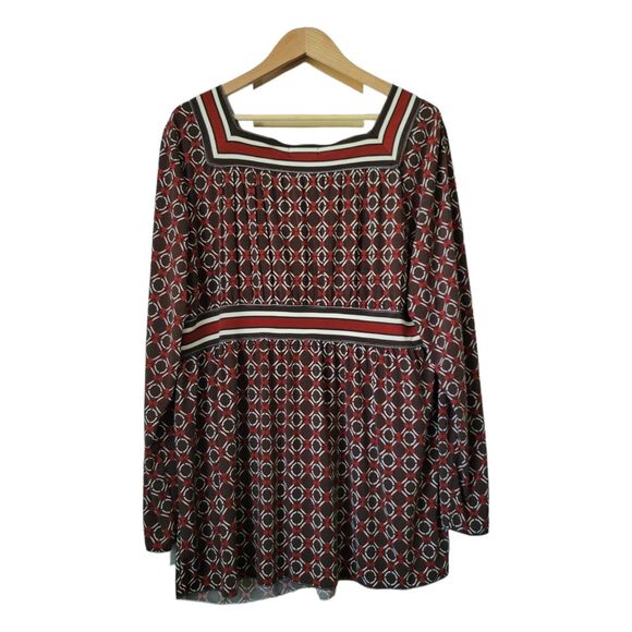 MSSP Max Studio Specialty Products NWT Brown V-Neck Long Sleeve Tunic Plus 3X - Picture 4 of 5